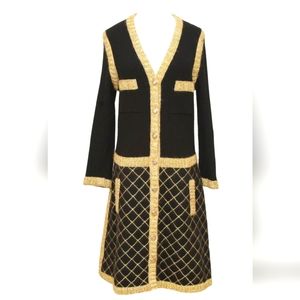 Chanel Fall 2015 brasserie runway coat dress